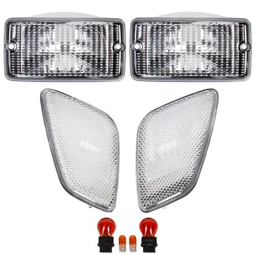 For Jeep Wrangler TJ 1997-2006 Clear Bumper Signal Fender Side Marker Lights