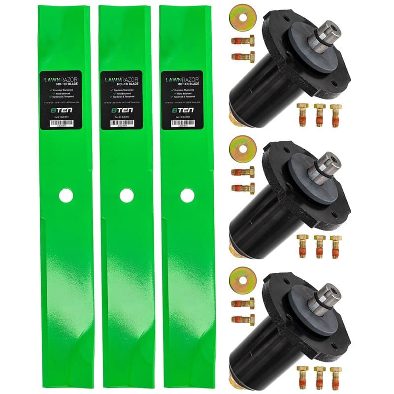 Deck Spindle & Mower Blade Kit for Gravely 52 ProMaster 260Z 252Z 144Z 160Z