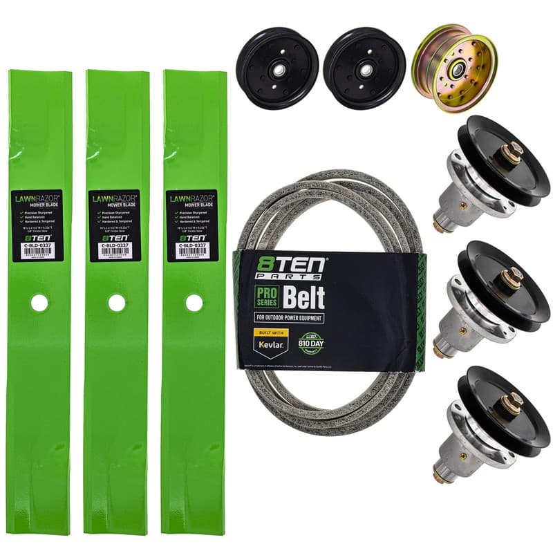 Deck Rebuild Kit Blade Spindle Belt Idler for Exmark Lazer Z HP 52-Inch 103-1184