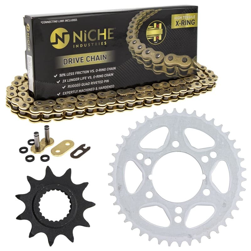 Sprocket Chain Set for Polaris Trail Boss 325 2x4 11/42 Tooth 520 X-Ring Kit