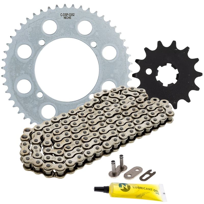 NICHE Sprocket Chain Set for Kawasaki KX80 KX85  14/50 Tooth 420 Front Rear Kit
