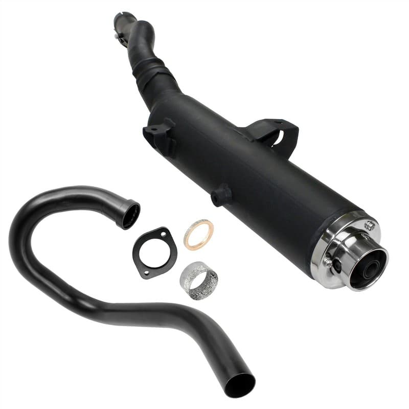 Exhaust Muffler and Pipe w/ Gaskets fits Yamaha Raptor 350 YFM350R 2004 - 2013