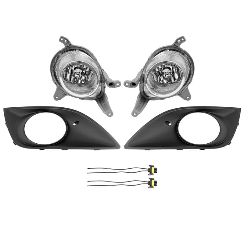 Pair Of Front Fog Lamp Light Set For Hyundai Veloster Turbo 2013-2016