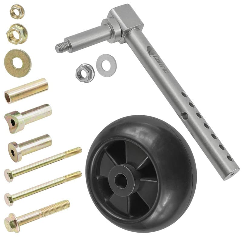 48X Deck Front Right Gauge Wheel w/ Arm for John Deere X324 X340 (S.No. 020001-)