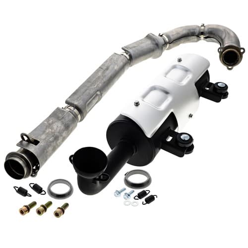 NICHE Exhaust Kit Muffler Silencer Header Manifold for Polaris Ranger 570 Crew