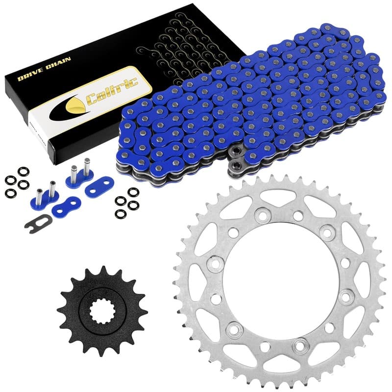 Blue O-Ring Drive Chain & Sprocket Kit for Yamaha Fz-6 2009 / Fz-6R 2009-2016