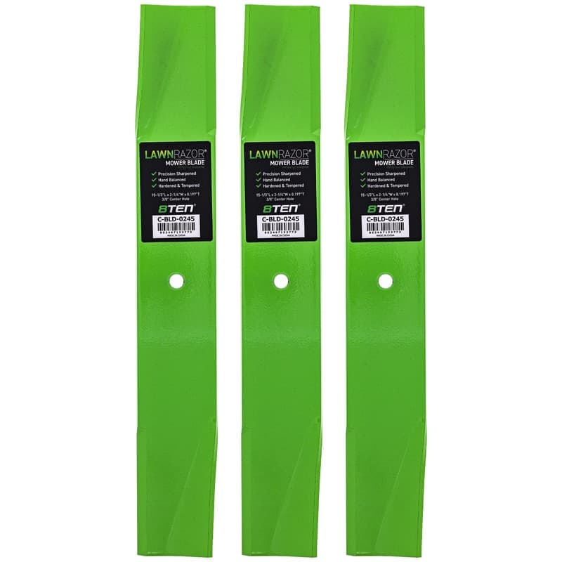 LawnRAZOR Blade Husqvarna GT180 Craftsman 25034 44 Inch Deck Medium Lift 3 Pack