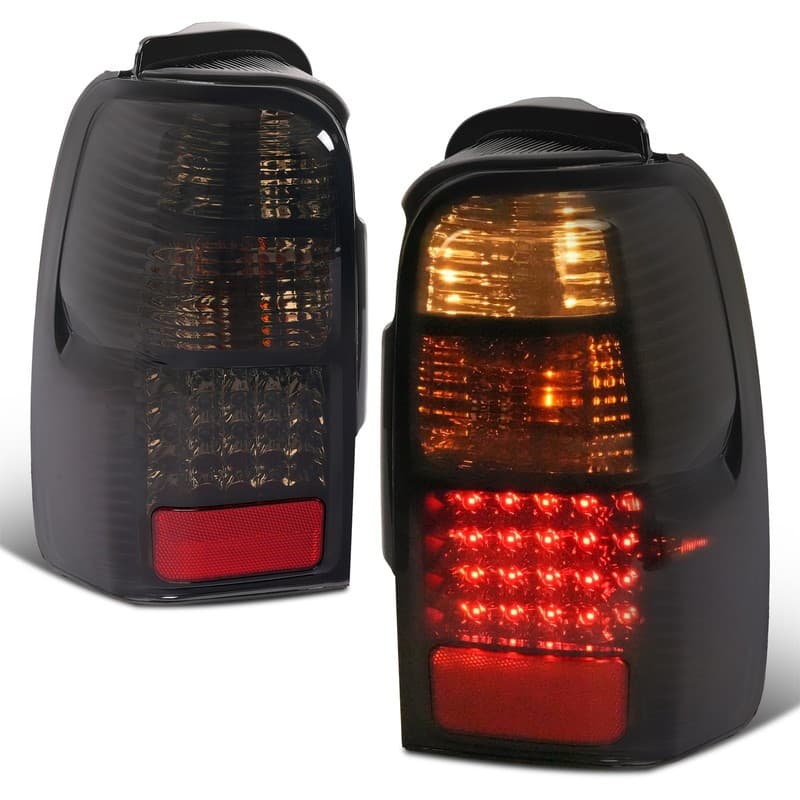 Fit Toyota 4Runner 1996-2002 Smoked Lens LED Tail Lights Lamps W/Bulbs LH & RH