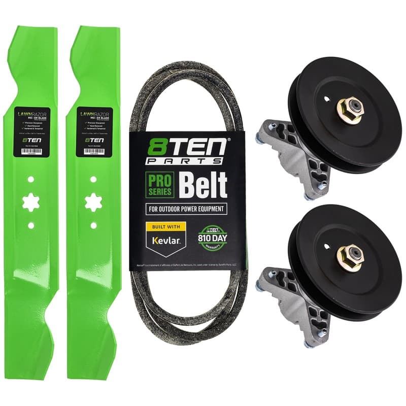 8TEN Blade Belt Spindle Kit for Yard-Machines LT-38 LT38 772F 762F 954-04062