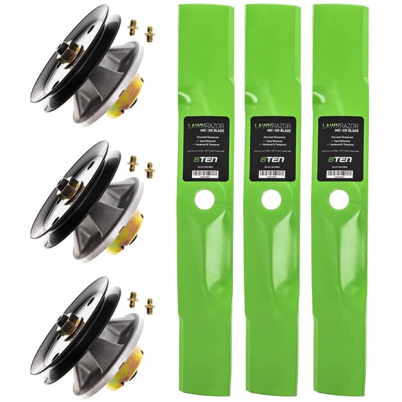 Deck Spindle & Mower Blade Kit for Sabre 2148HV 1948 1842GV 2048HV 1848GV 1848HV