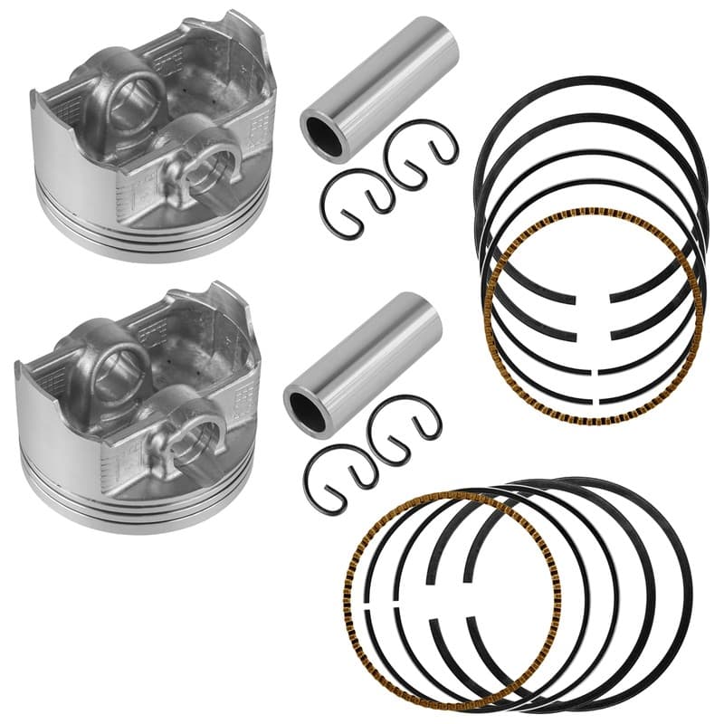 2x Cylinder Piston and Ring Kit for Kawasaki 13001-0722 13001-0718 / 13008-0042