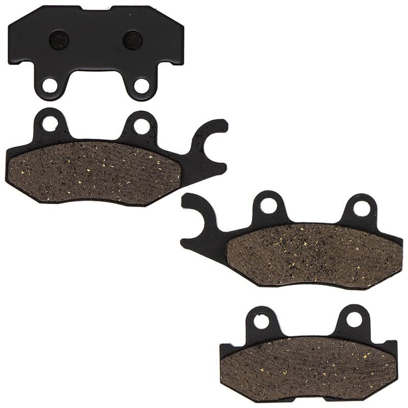 NICHE Brake Pad Kit for Yamaha Viking 700 Wolverine 1XD-25806-10 Rear Organic