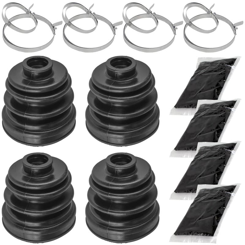 Caltric Front Axle Inner and Outer CV Boot Kit For Arctic Cat 2436-112 1436-410