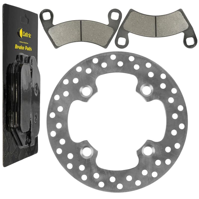 Front Brake Disc Rotor And Pads for Polaris Ranger 800 4X4 6X6 EFI 2010-2017