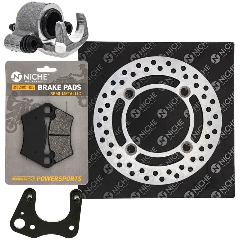 NICHE Front Left Brake Rotor Caliper Pad Set for Polaris ACE 570 5244314