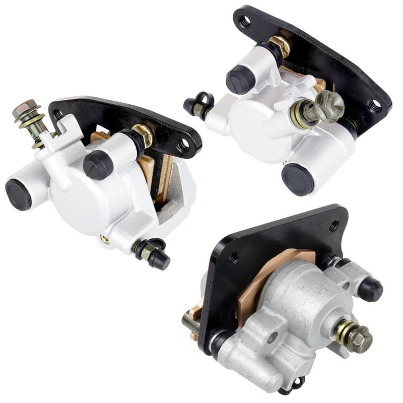 For Yamaha Kodiak 400 YFM400FA 4X4 2005-2006 Front Rear Brake Caliper W/ Pads