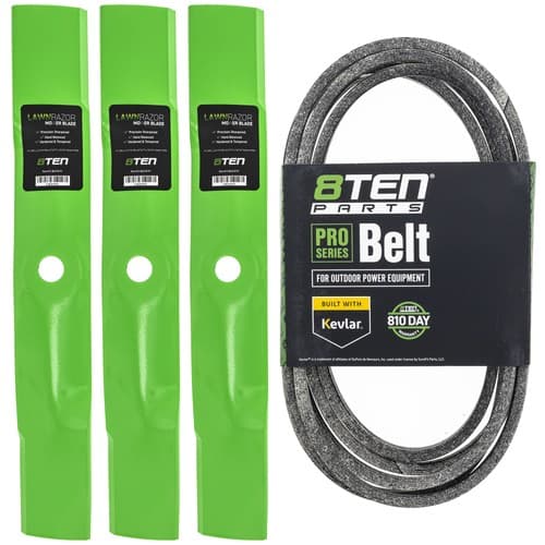 8TEN Blade Belt Kit for John Deere Z425 Z445 48 Inch AM124498 AM144377 M158130