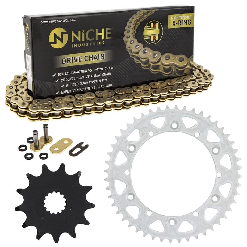 Sprocket Chain Set for Yamaha YZ125 13/48 Tooth 520 X-Ring Front Rear