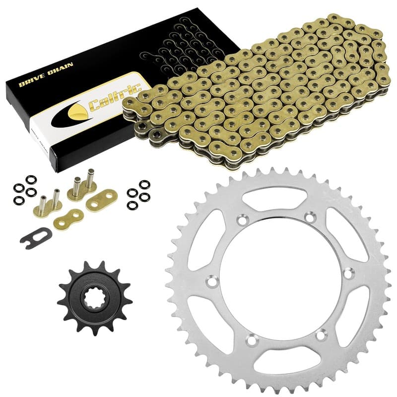Gold O-Ring Drive Chain & Sprockets Kit for Suzuki RM-Z250 RMZ250 2004 05 2006