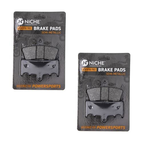 Brake Pad Set for Kawasaki Ninja ZX6R ZX12R Suzuki Front Semi-Metallic 2 Pack