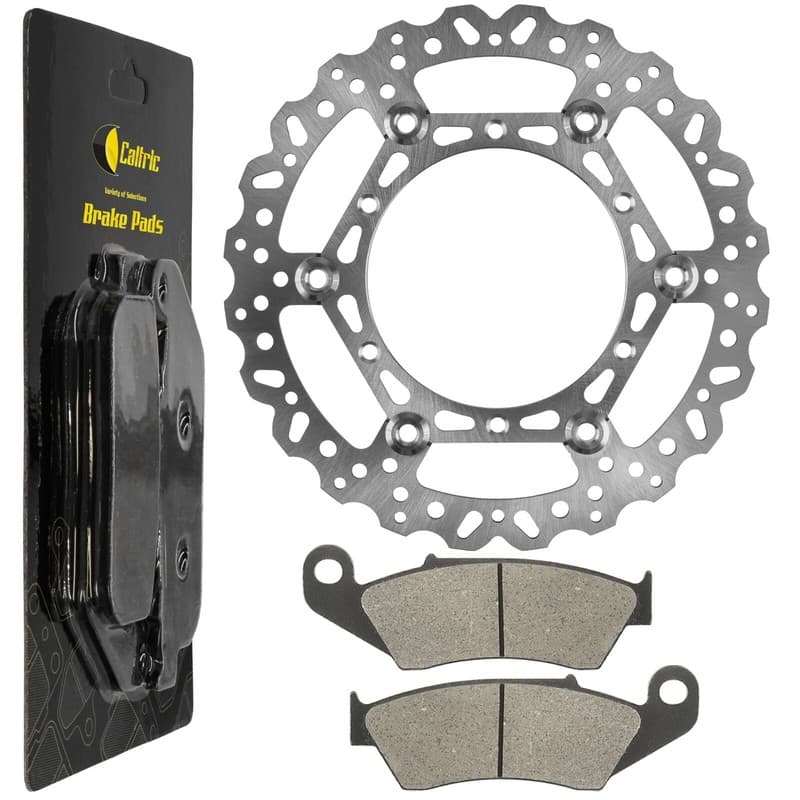 Front Brake Disc w/ Pads for Yamaha YZ125 2004-07 / YZ250 YZ250F 2002 2004-2007