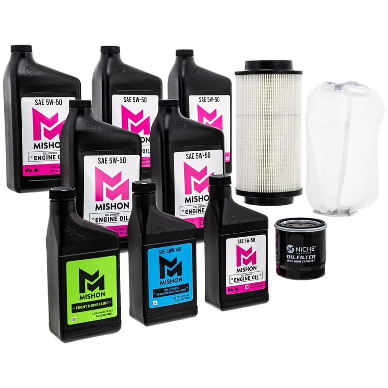 MISHON Full Service Oil Change Kit for Polaris Xpedition 425 ATV 2000-2002