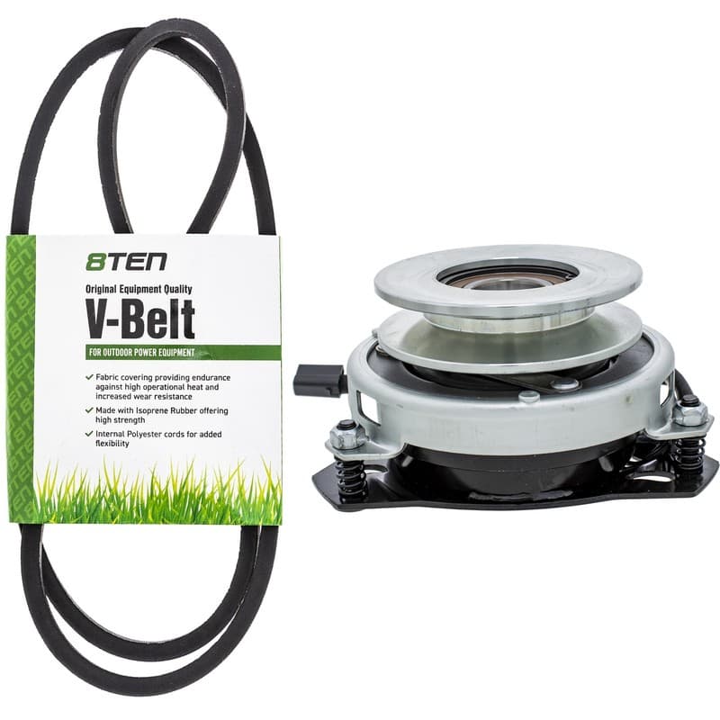 Electric PTO Clutch & Belt Kit for White Outdoor LT1500 LT1800 LT1650 LT1855