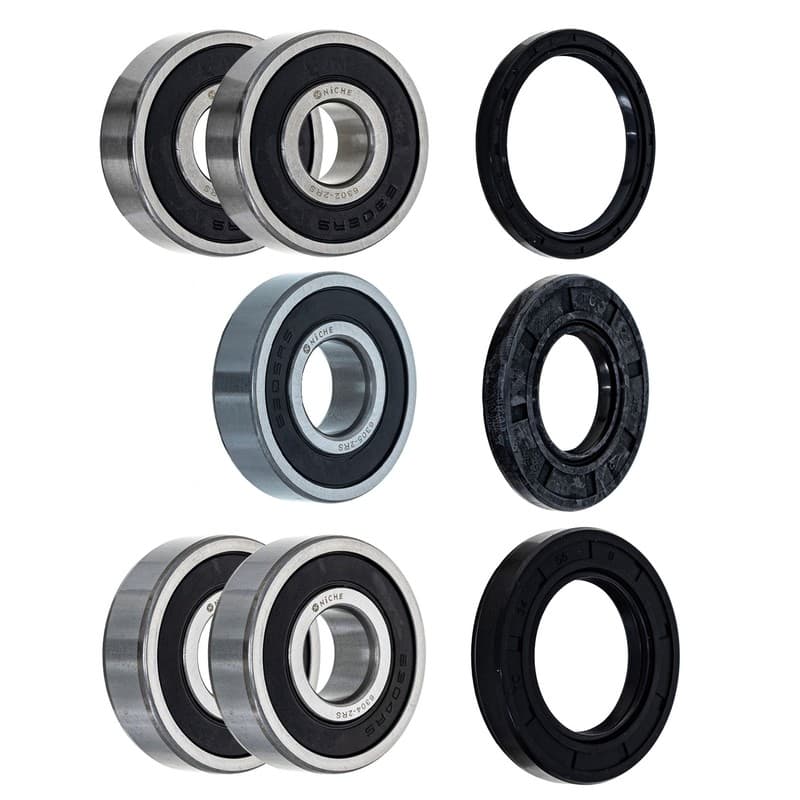 NICHE Wheel Bearing Seal Kit for Honda CB750SC Nighthawk 750 6302-2RS 6305-2RS