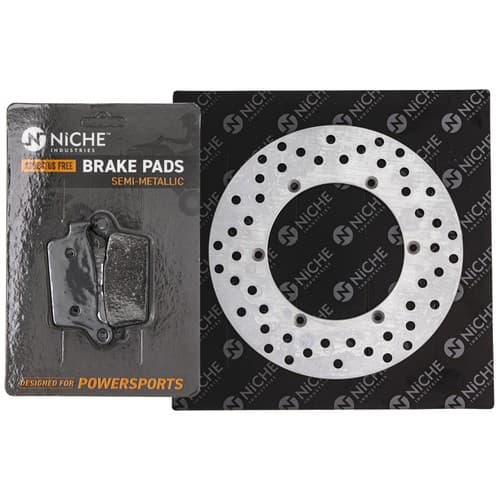 NICHE Rear Brake Pad Kit for Suzuki Kawasaki RM125 DRZ400 Semi-Metallic