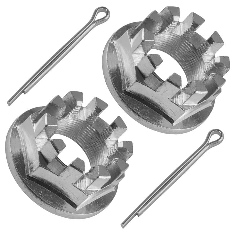 Set of 2 Rear Axle Nuts W/Pin For Honda TRX500FA Foreman Rubicon 500 2001-2017
