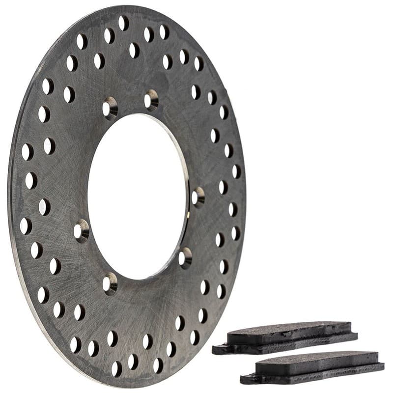 NICHE Brake Rotor Pad Kit for Yamaha 3UN-W0045-00-00 Front Left Semi Metallic