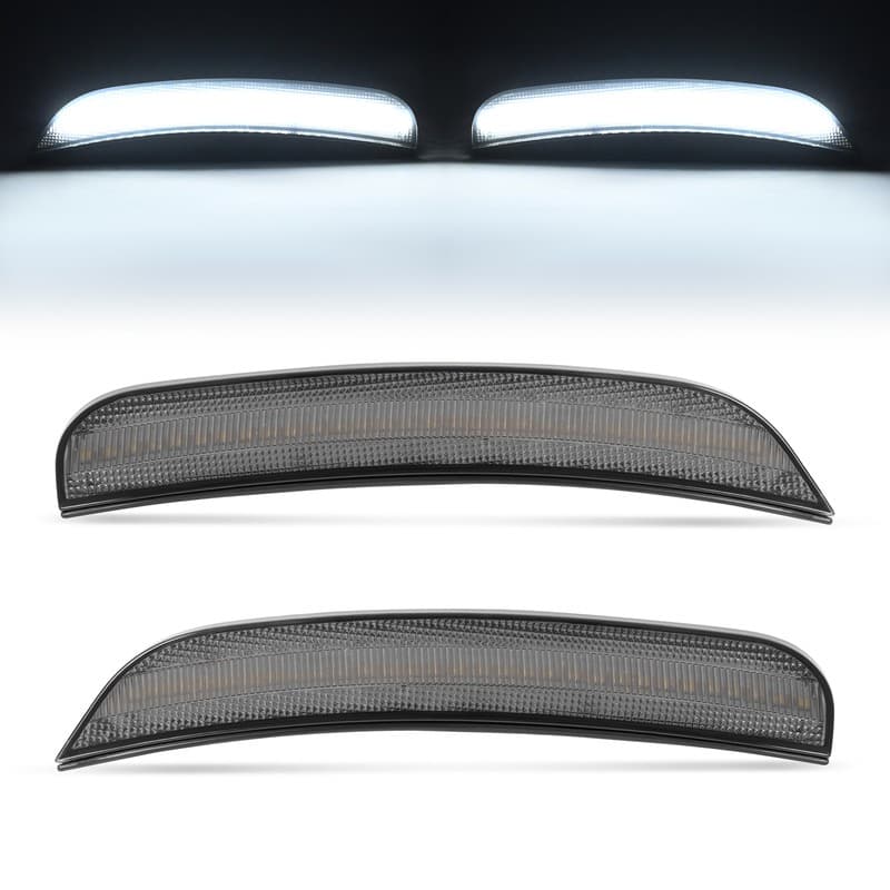 2PCS Smoke Lens LED Rear Fender Side Marker Lights Lamps For Chrysler 300 15-23