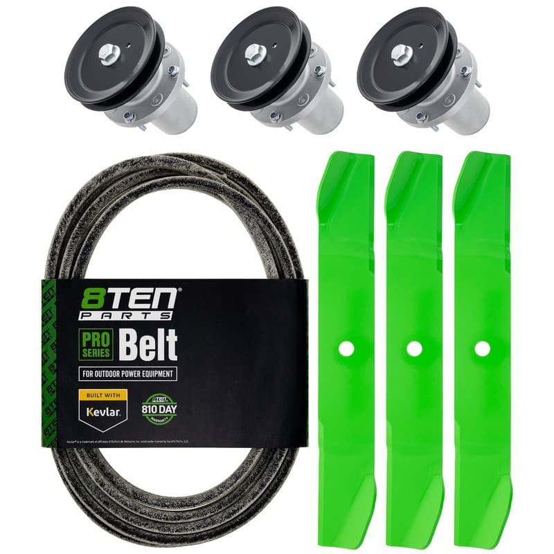 8TEN Blade Spindle Belt Kit for Cub Cadet ZTX4 ZTX6 60-Inch 742P05516 918-07386