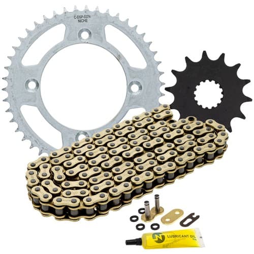 NICHE Sprocket Chain Set for Yamaha YZ85 14/46 Tooth 428 X-Ring Front Rear Kit
