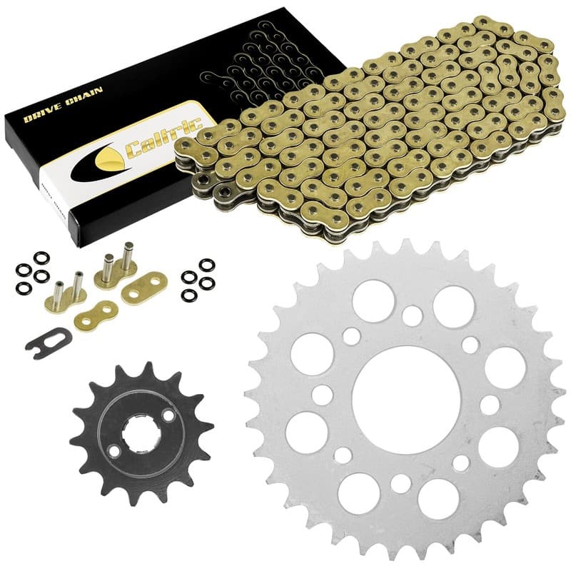 Gold O-Ring Drive Chain & Sprockets Kit for Honda CMX250C Rebel 250 1996-2016