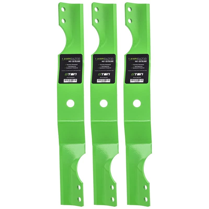 LawnRAZOR Notched Medium Lift Mower Blade for Gravely ZT 50 03971900 3-Pack