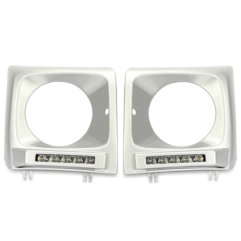 LED Headlight Cover Bezels For W463 G65 G500 G550 G55 G63 G-Class G-Wago