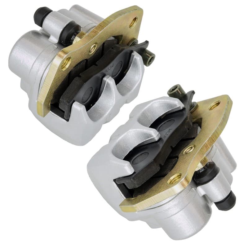 Front Left Right Brake Caliper W/Pads for Yamaha Rhino 700 YXR700 4X4 2008-2013