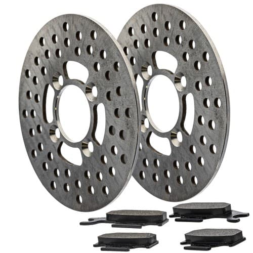 NICHE Front Brake Rotor Pad Kit for Can-Am 705600398 705600349 Semi Metallic