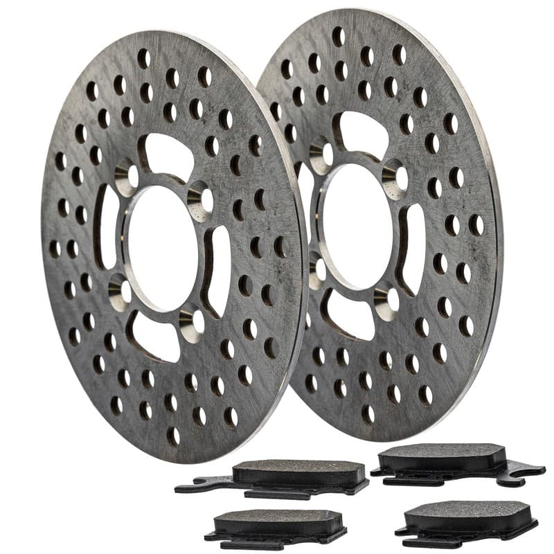 NICHE Front Brake Rotor Pad Kit for Can-Am 705600398 705600349 Semi Metallic