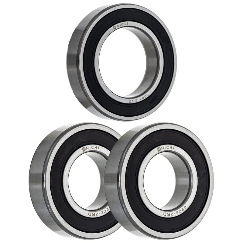 NICHE Wheel Bearing Kit for Kawasaki KLT250A 200B 6008-2RD 6206-2RDQE6