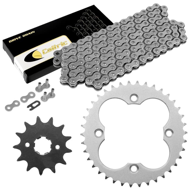 Drive Chain & Sprockets Kit for Honda TRX300EX TRX300X Sportrax 300 93-09 Steel