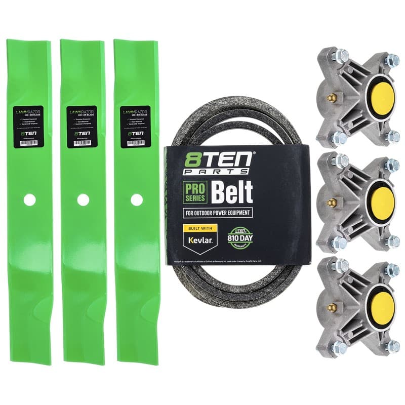 8TEN Blade Spindle Belt Kit for MTD Cub Cadet Z force S60 60 Inch 942-04415