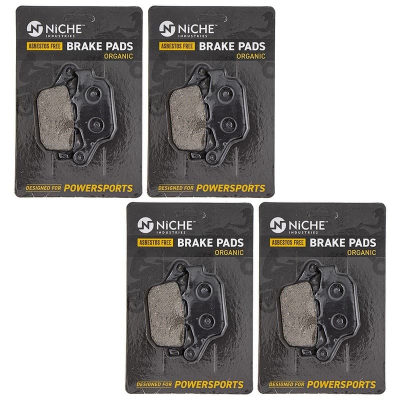 NICHE Brake Pad Set for Honda CBR250R CBR300R CB300F Suzuki Rear Organic 4 Pack