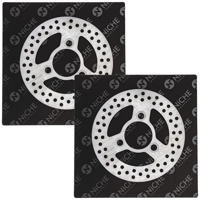 NICHE Front Brake Rotor Set For Suzuki Quadrunner 230 Quadsport 230 250 ATV