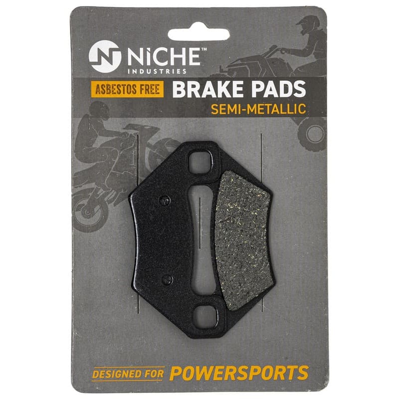 NICHE Brake Pad Set for Arctic Cat 1436-420 Polaris Front Rear Semi-Metallic