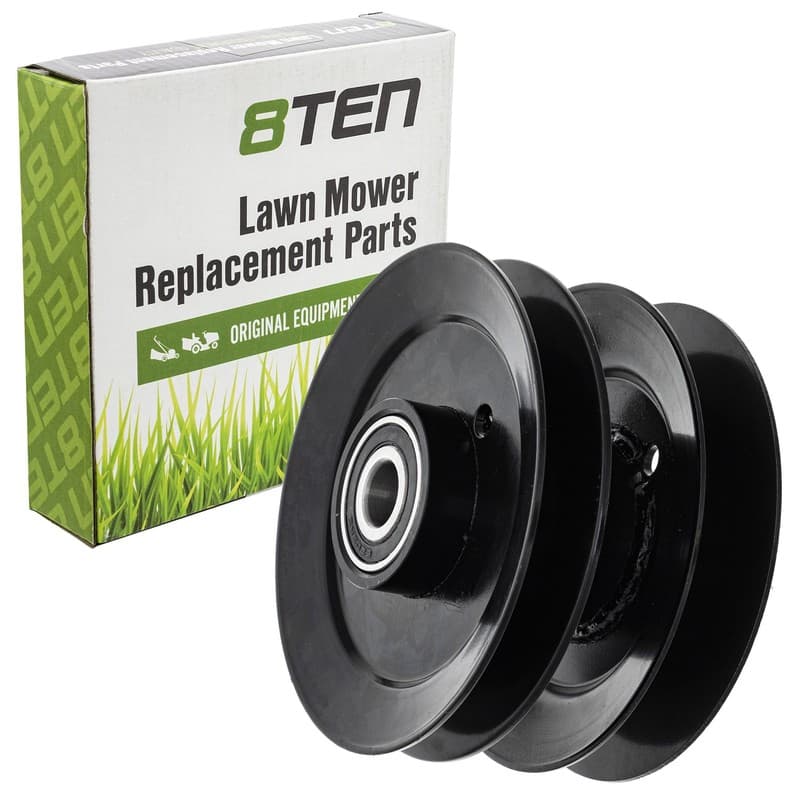 Deck Spindle Double Pulley for Yard-Machines LT46 LT-46 699H 698H 695H 694H 693H