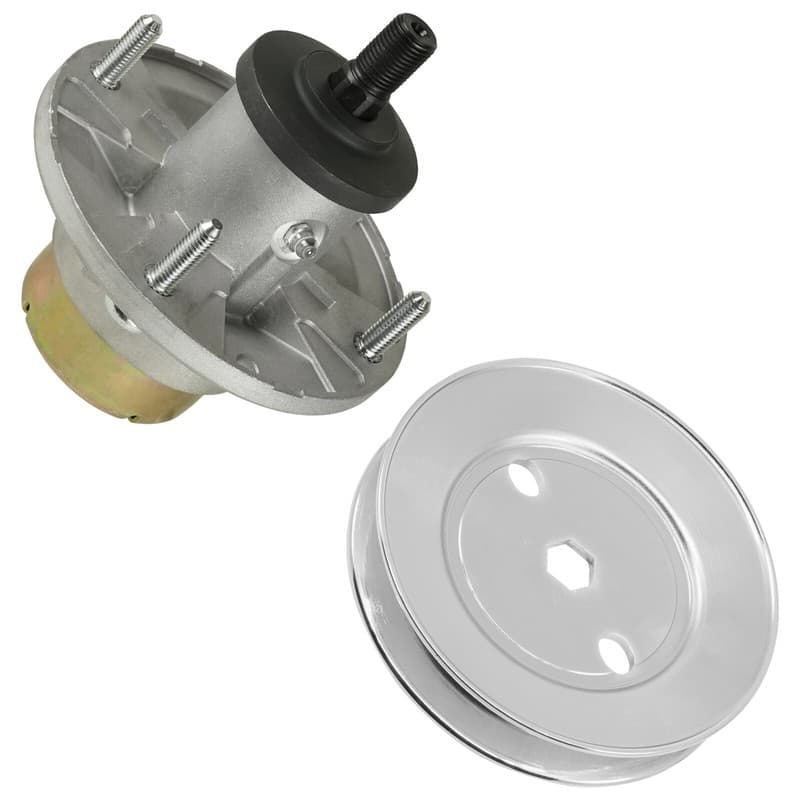 Mower Deck Spindle w/Pulley for John Deere X330 X350 X354 X370 Z355 Z365 48"