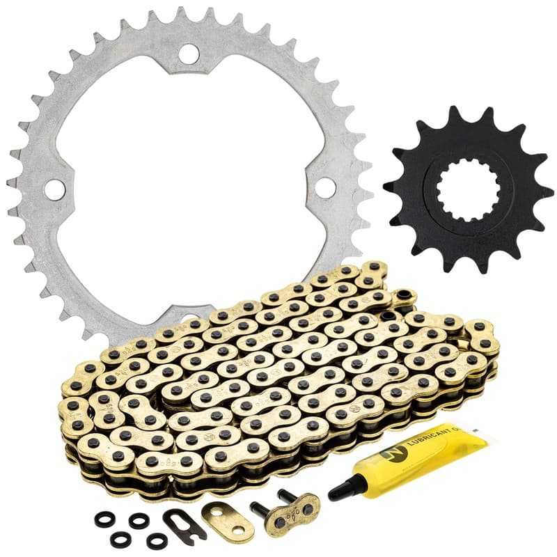 Sprocket Chain Set for Yamaha Raptor 700 YFZ450R 14/38 Tooth 520 X-Ring Kit
