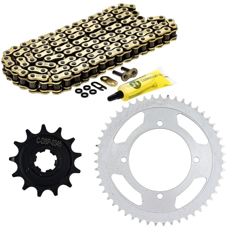NICHE Sprocket Chain Set for Kawasaki KLX140RL 13/51 Tooth 428 X-Ring Front Rear
